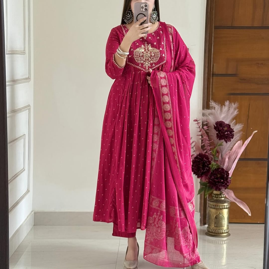 Pink Pure Mul Cotton Set
