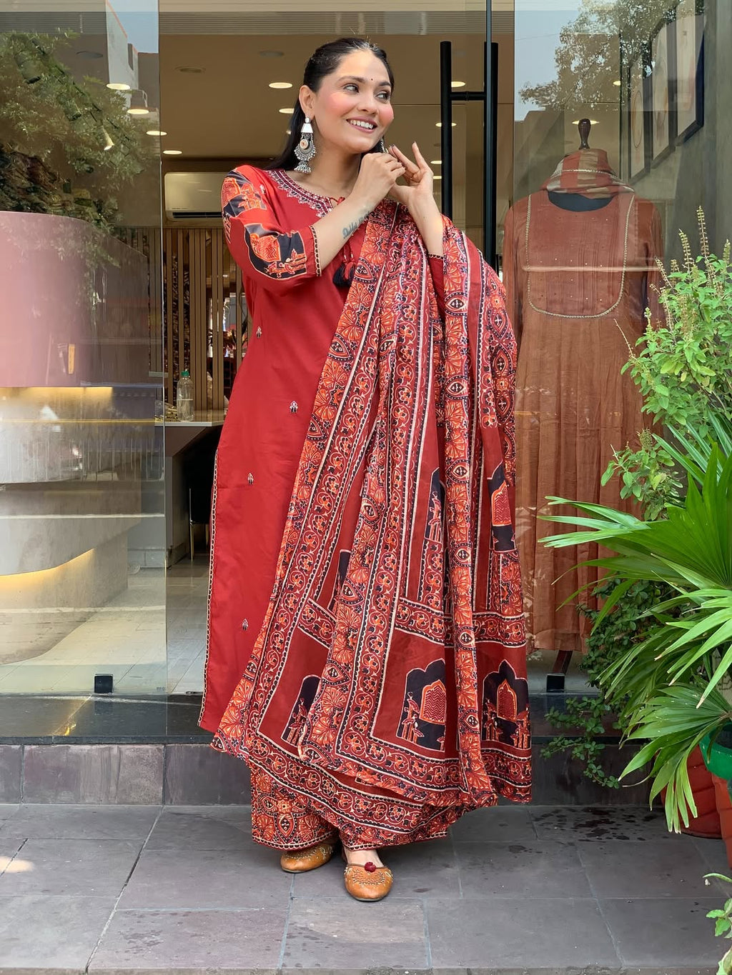 Premium Mul Cotton Kurta Pant and Dupatta Set