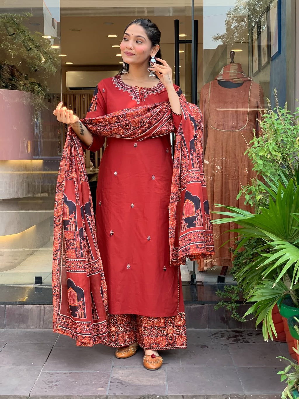 Premium Mul Cotton Kurta Pant and Dupatta Set