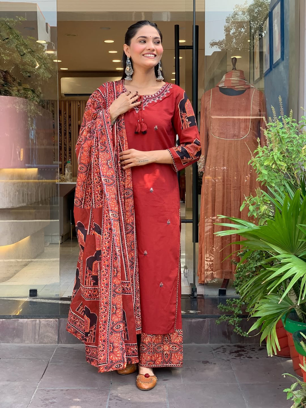 Premium Mul Cotton Kurta Pant and Dupatta Set