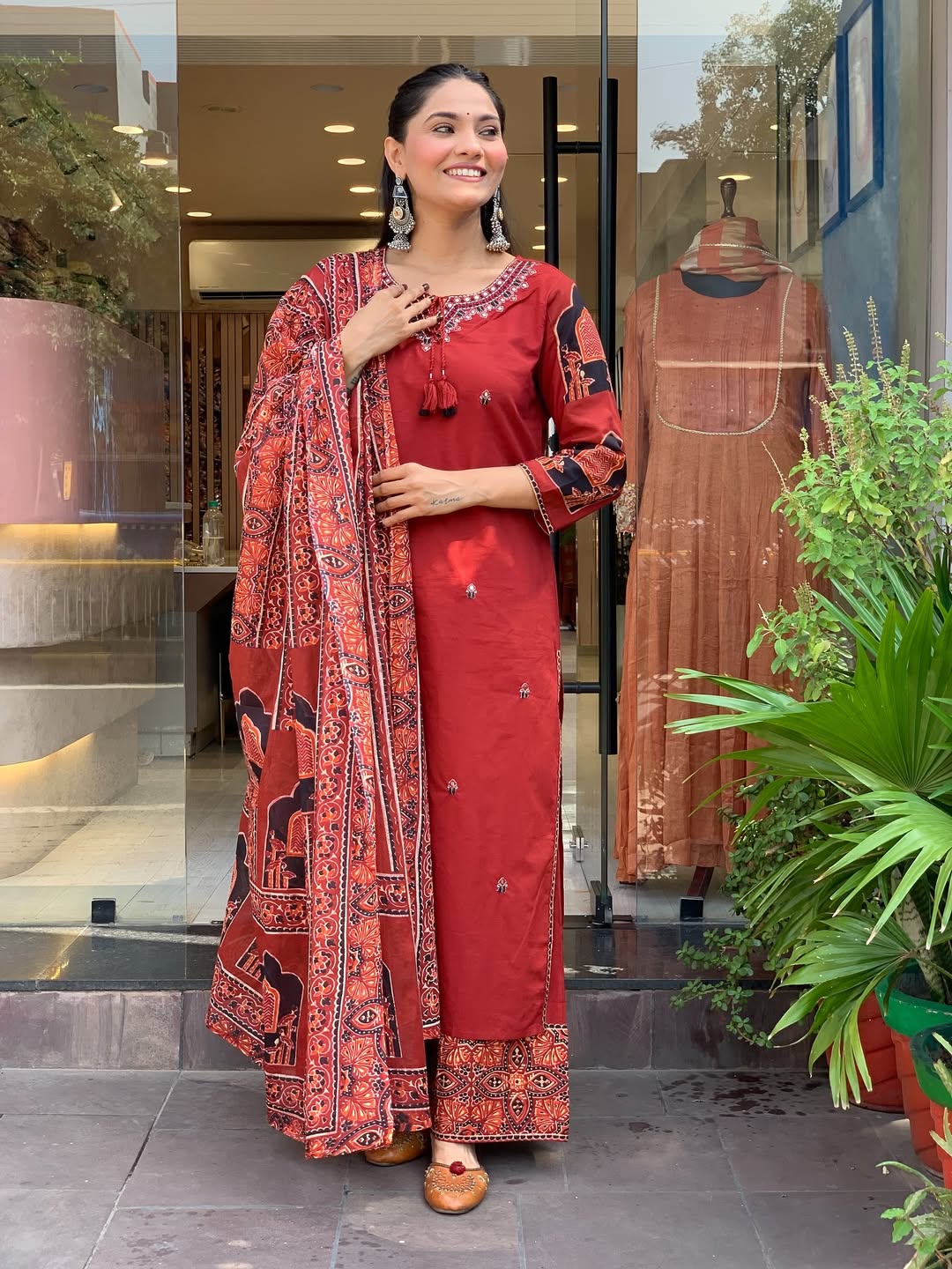 Premium Mul Cotton Kurta Pant and Dupatta Set