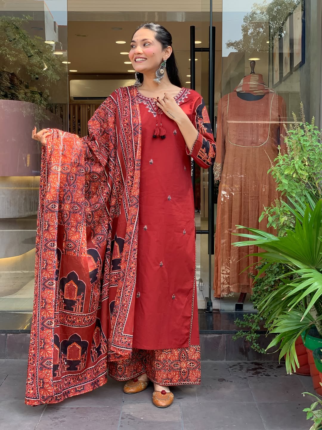 Premium Mul Cotton Kurta Pant and Dupatta Set