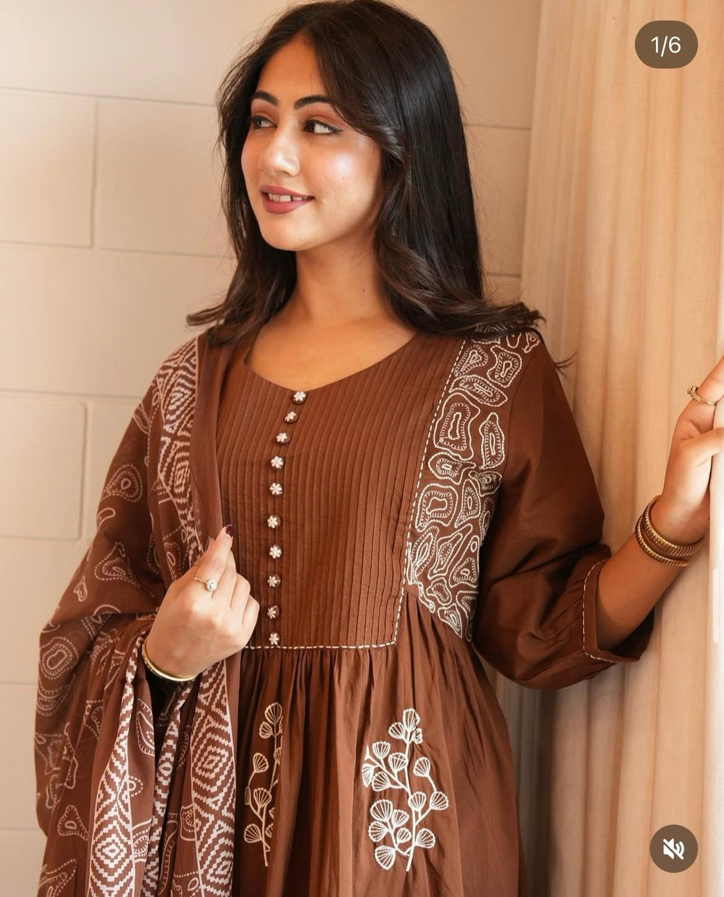 Coffe Pure Cotton Kurta and Pant Set